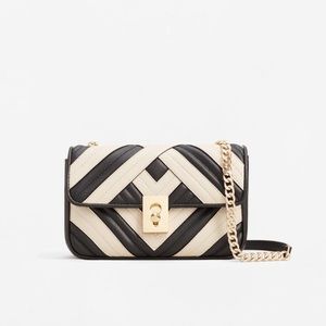 Mango Quilted Cross- Body Bag